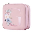thumbnail image 1 of G Pu Alphabet Jewelry Storage Box 26 Printed Letter With Portable Design, Organized Compartments And Durable Material For Earrings, Rings, Bracelets, 1 of 4