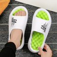 thumbnail image 6 of Bibifish Mens Slide Sandals Massage Insole Breathable Open Toe Slippers Casual Outdoor Beach Comfort Shoes, 6 of 7