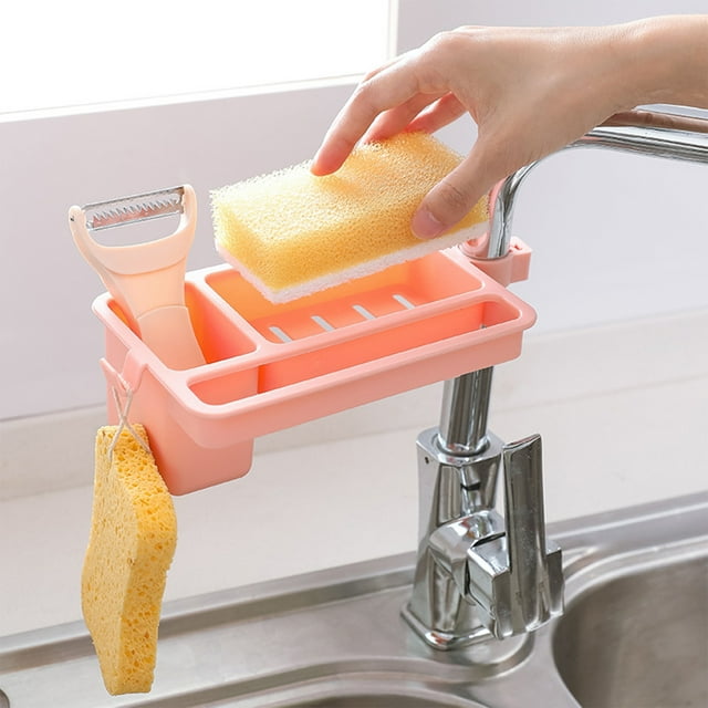 TIMIFIS Plastic Stand Rice Spoon Plastic Faucet Shelf Kitchen Shelf Sink Drainage Shelf Kitchen Gadget Organizer Utility Utensils Kitchen Gadgets
