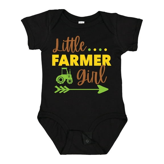 Inktastic Little Farmer Girl Girls Baby Bodysuit