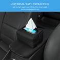 thumbnail image 4 of Porta pañuelos para coche, porta servilletas para visera, porta pañuelos de cuero para coche, 4 of 6