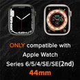 thumbnail image 2 of VeveXiao Designer Rugged Metal Case for Apple Watch Series 9 8 7 6 5 4 SE 45mm 44mm Protector Change to Ultra , Metal Case Bumper Protective Cover for iWatch Series 9 8 76 5 4 SE, 2 of 8