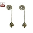 thumbnail image 2 of Royal Designs 24 Inch Adjustable Ceiling Fan Pull Chain Extension with Abundant Tree Ornament, Antique Brass, Set of 2, 2 of 8