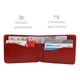 thumbnail image 2 of Cartera Hombre Piel Genuina Pull Up Bifold rojo, 2 of 8