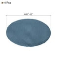 thumbnail image 2 of Uxcell 4 Pcs Polyester Round Bar Stool Covers Fit 11"- 14" Seat Cushions for Chairs Stool Slipcovers Blue, 2 of 6