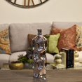 thumbnail image 2 of Collection Tendances Urbaines Vase à Bouteille Ronde en Céramique 24496, Argent - Petit, 2 of 2