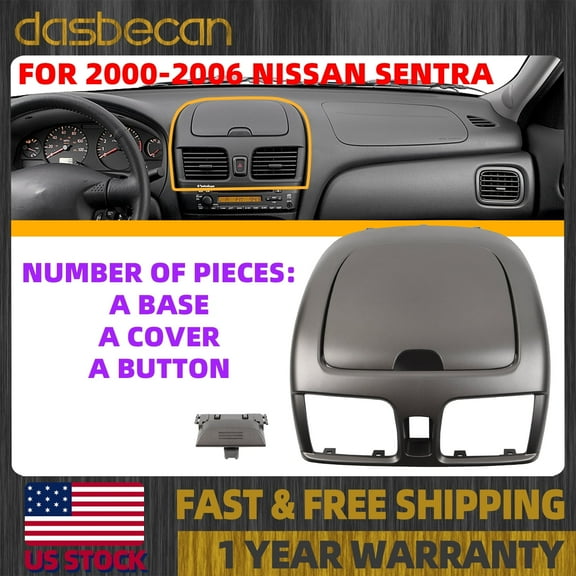 Dasbecan Center Dash Air Conditioner Vent Outlet Panel for Nissan Sentra Sunny 2000-2006 682605M002 68260-5M002