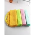 thumbnail image 3 of Hand Towels Long Nylon Bath Towel with Thickened and Strong Itching Exfoliatingback Rubbing Strip Exfoliating Household Mud Rubbing Bath Face Towels Sky Blue, 3 of 9