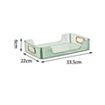 thumbnail image 3 of Cosmetics Organizer Rack Vanity Perfume Storage Holder Buffet Serving Tray Light Luxury Cups and Mugs Rack for Tabletop Decor Green Color 1 Layer, 3 of 8