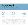 thumbnail image 5 of Rockwell Razors Double Edge Razor Blades for Razor Shaving, 20-Pack, 5 of 6