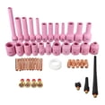 thumbnail image 3 of Kit de accesorios de antorcha de soldadura TIG de 46 Uds., Boquilla de alúmina, boquilla de para cuerpo, boquilla de gas rechoncho, kit de copa Macarena Cuerpo de la boquilla de la lente de gas TIG, 3 of 6