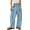 368#Light Blue, variant on Barrel Pants Women High Waisted Wide Leg Drawstring Sweatpants with Pockets Baggy Fall Beach & Vacation Trousers​ Dark Purple L