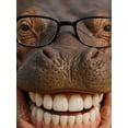 thumbnail image 4 of Men's Hippo Print T-Shirt - Casual Short Sleeve Crew Neck T-Shirt Machine Washable - 3D Digital Animal Pattern Shirt, Party, Casual Dress, 4 of 6