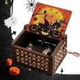 thumbnail image 4 of Caja Música Tallada Retro Con Manivela Del para Halloween, 4 of 9