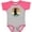 Heather and Hot Pink, variant on Inktastic Skateboard Bear Retro Sunset Boys or Girls Baby Bodysuit