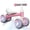 Pink, variant on Baby Balance Bike, 4-Wheel No-Pedal Bicycle for Toddlers 12-36 Months, Boys & Girls First Birthday Gift(Black)