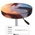 thumbnail image 3 of Cauagu Red And Blue Fire Cloud Dragon Print Round Stool Covers,Seat Cushion for Round Bar Stool Chair Seat Cover for Bar Round Chair Fits for 12/13/14in Bar Stool Cushion, 3 of 7