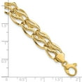thumbnail image 3 of Auriga 14K Yellow Gold Fancy Link Bracelet 8 inch for Women(L- 8inch, W- 12mm), 3 of 6