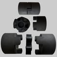thumbnail image 6 of 5pcs L150 Jaw Coupling Insert NBR Rubber L-Jaw Coupler Set, Black, 6 of 6