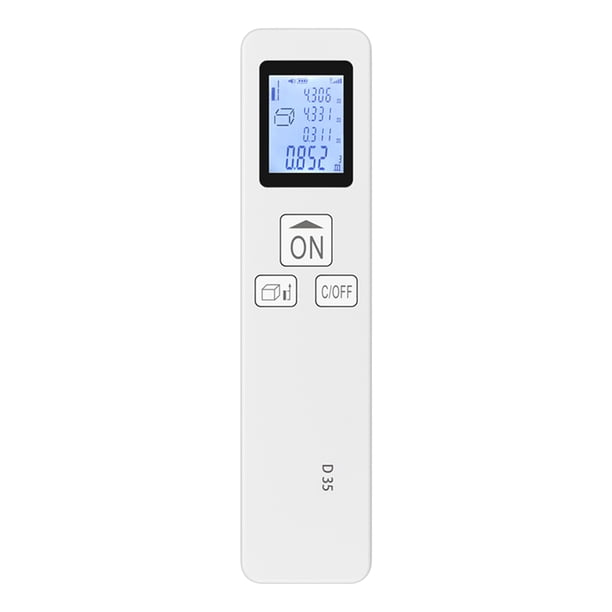 Medidor láser de 35 m Medidor de distancia láser digital LCD Tamaño de bolsillo Mini telémetro Dist Tomshoo Telémetros