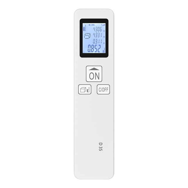 Medidor láser de 35 m Medidor de distancia láser digital LCD Tamaño de bolsillo Mini telémetro Dist Tomshoo Telémetros