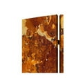 thumbnail image 2 of Benjara 3 Panel Marble Print Foldable Canvas Room Divider, Brown, 2 of 3