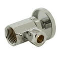 thumbnail image 5 of Westbrass 20" Flat Head Toilet Supply Line Kit with Round Handle Angle Valve, Polished Nickel, 5 of 9