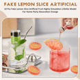 thumbnail image 3 of 10 Pcs Fake Lemon Artificial Fruit Highly Simulation Lifelike Model for Home Party Decoration Orange, 3 of 8