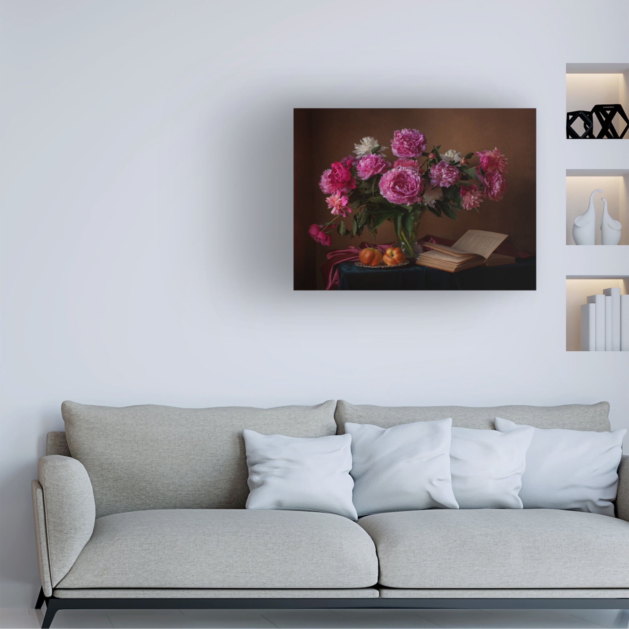 Canvas Wall Art - Alina Lankina 'Vase Still' Wall Art for Living Room, Bedroom, or Office D?cor by Trademark Fine Art - 19 x 14 Inches