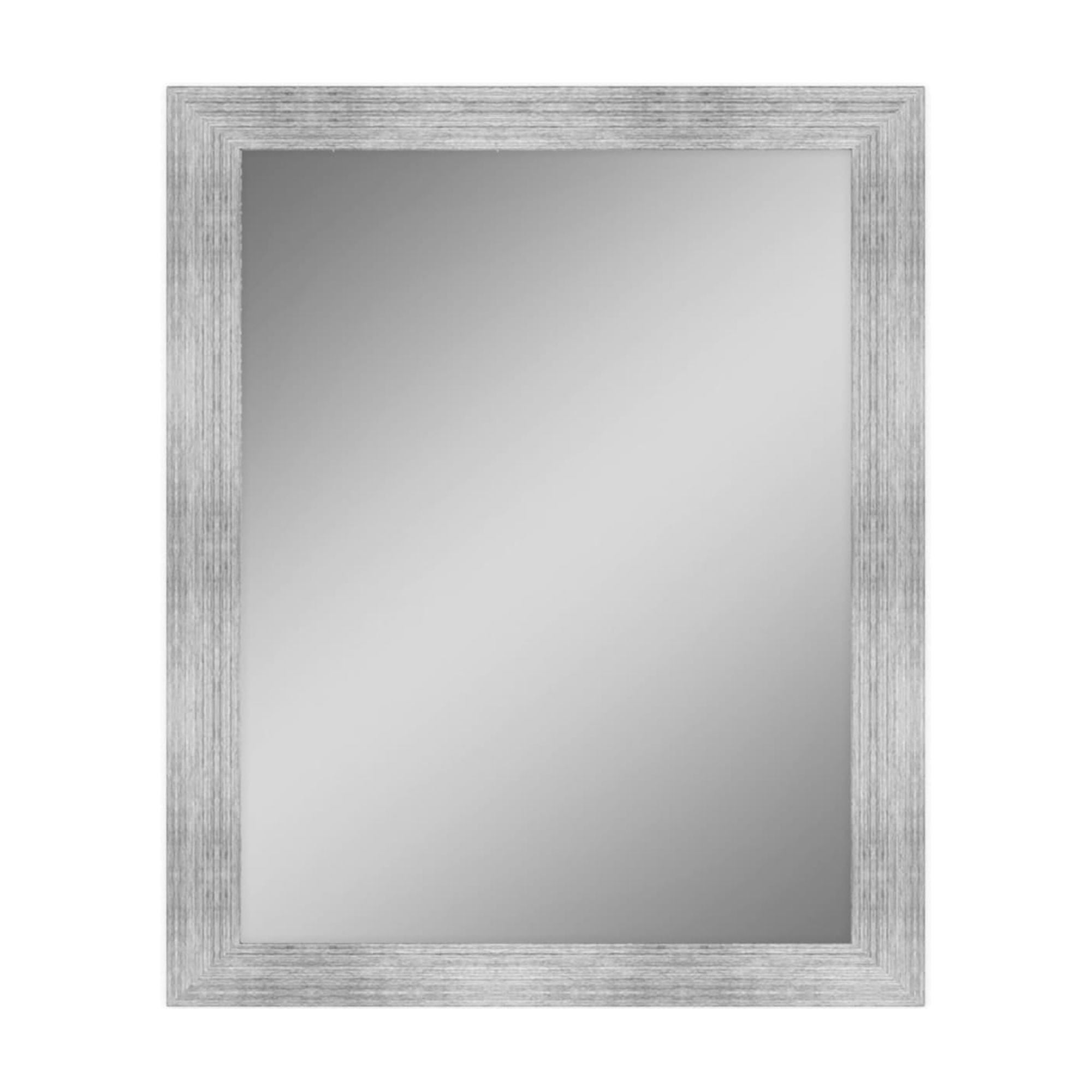 Driftwood 36 in. x 36 in. Mirror Frame Kit in White - Mirror Not Included