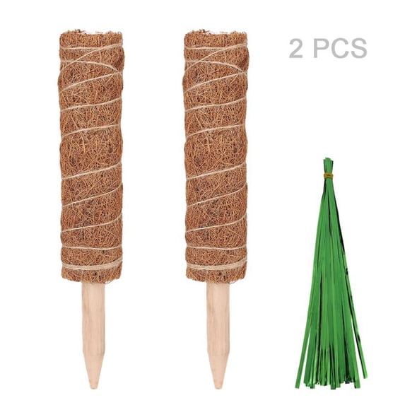 Plant Climbing Vine Coconut Palm Stick Stand, Coir Totem Pole Totem Moss Stick For Plant Support Extension