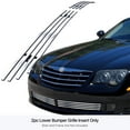 thumbnail image 3 of APS Compatible with Chrysler Crossfire 2004-2008 Lower Bumper 304 Stainless Steel Chrome Polished 8x6 Billet Front Grill Grille Insert R66526C, 3 of 7