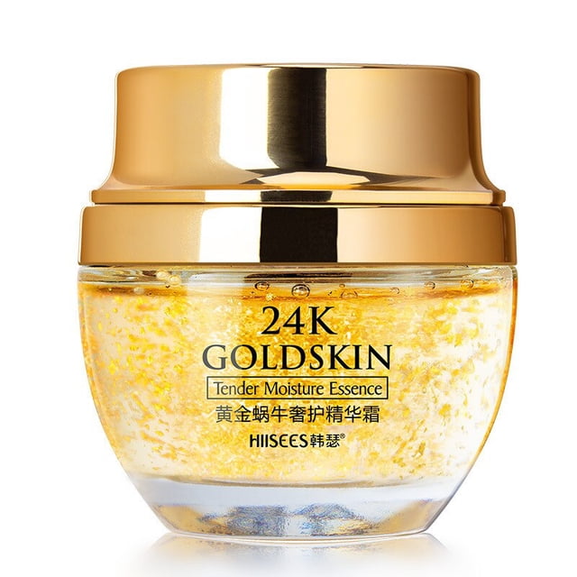 LAIKOU-crema facial de colágeno de caracol de oro de 24K, brillo, antiedad, antiarrugas, blanqueamiento, crema de día hidratante para el cuidado de la piel del rostro Fivean unisex