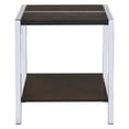 thumbnail image 2 of Acme Jethro End Table Espresso & Chrome, 2 of 5