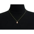 thumbnail image 4 of SuperJeweler 1 Carat Oval Shape Morganite Necklace In 14K Yellow Gold Over Sterling Silver, 18 Inches For Women, 4 of 5