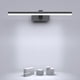 thumbnail image 1 of Espejo de baño impermeable IP44, 9 W, blanco frío 6000 K, moderno aplique LED de pared para baño, 40 cm de longitud, aluminio y plástico, 720 lm, CA 100-240 V, para maquillaje y afeitado [Transparente, 1 of 4