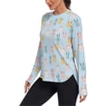 thumbnail image 2 of FORMRS Womens Long Sleeve Shirts UPF 50+ Sun Protection Quick Dry Fishing Hiking Tops, Size S-2XL, Cute Rabbits, 2 of 8