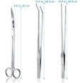 thumbnail image 4 of Aquarium Kit Tool Accessories STAINLESS STEEL Aquarium Tank Water Plant Scissors Tools Set Fish Starter Kits, 4 of 7