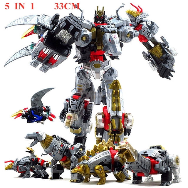 Haizhixing 6 IN 1 Set Transformation Toys Boy Devastator Action Figure Robot Engineering Vehicle Car Aircraft Model Kids H903