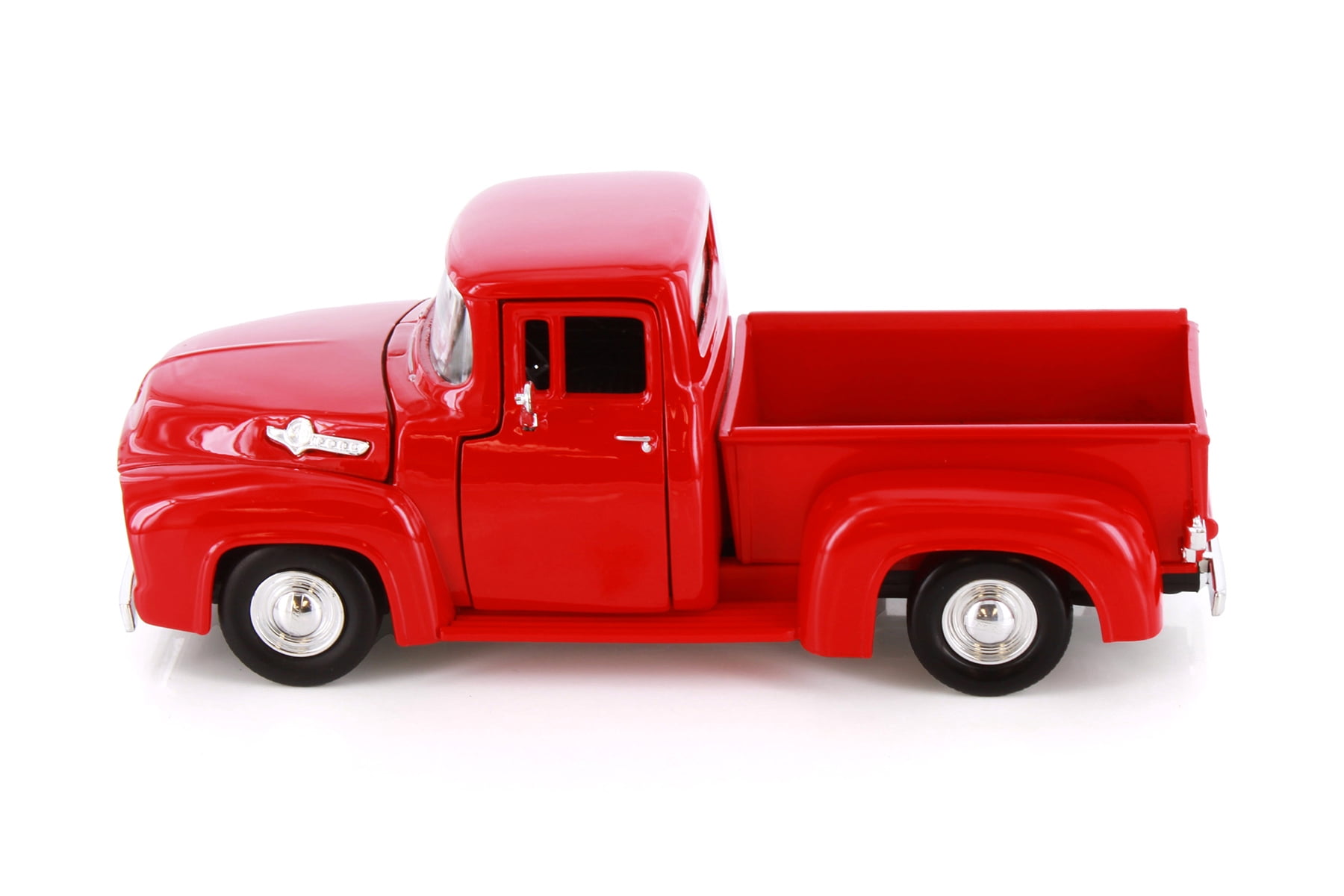 1956 Ford F-100 Pickup Truck, Red - Showcasts 77235D - 1/24 Scale Diecast Model Car
