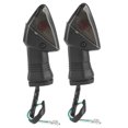 thumbnail image 1 of 2pcs Motorcycle LED Turn Signal Light Smoky Lens 12V Fit for Kawasaki Ninja ZX-6R/KLE/KLR/Z750S, 1 of 5