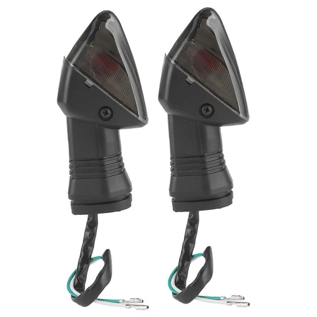 2pcs Motorcycle LED Turn Signal Light Smoky Lens 12V Fit for Kawasaki Ninja ZX-6R/KLE/KLR/Z750S