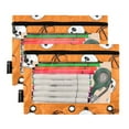 thumbnail image 2 of Funny Panda and Basketball 2 Pack Pencil Pouch for 3 Ring Binder Smooth Zipper Folders with Pockets Clear Window Pencil Case, 2 of 6