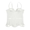 thumbnail image 6 of Warop Women's Fashion Boned Corset Top, Waist Shaping Slimming with Mesh Straps and Built-in Bra Pads, Shapewear for Outerwear and Daily Use, 6 of 9