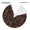 thumbnail image 2 of Rocae Floral for Christmas Tree Skirt with Pom Pom Trim for Holiday Party for Holiday Home Decor Indoor Outdoor-48", 2 of 7