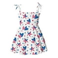 thumbnail image 2 of Bouanq 4th of july baby girl outfits Stripe Dress Independence Day Outfits Kids Patriotic Clothes July 4th Toddler Girls Stripe Dress 1- 6 Years, 2 of 7