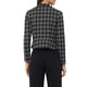 thumbnail image 3 of BLAZER DE TWEED PARA MUJER CHIC INSPIRADOR CON CUELLO ALTO, CORTO Y ABIERTO, NEGRO Y BLANCO, 3 of 6