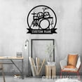 thumbnail image 4 of Craftnamesign Custom Drum Metal Wall Art LED Light, Custom Drummer Name Sign, 4 of 5