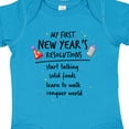 thumbnail image 4 of Inktastic My First New Year's Resolutions Boys or Girls Baby Bodysuit, 4 of 5