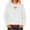 White, variant on Cowsor Womens Hollow Heart Cutout Crewneck Sweatshirt Thin Lightweight Long Sleeve Loose Fit Solid Casual Spring Summer Pullover Tops